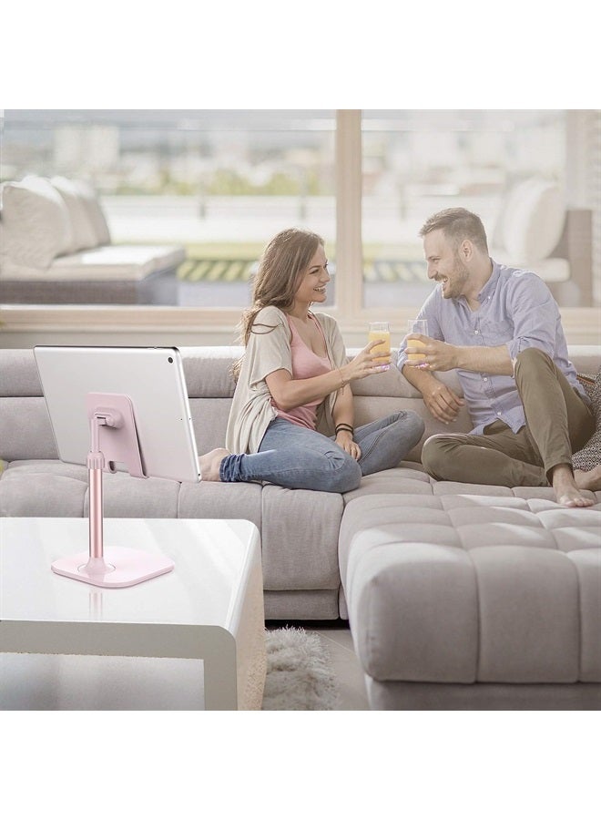 Doboli Cell Phone Stand for Desk,Phone Holder Compatible with iPhone and All Mobile Phones Tablet Pink - Image 2