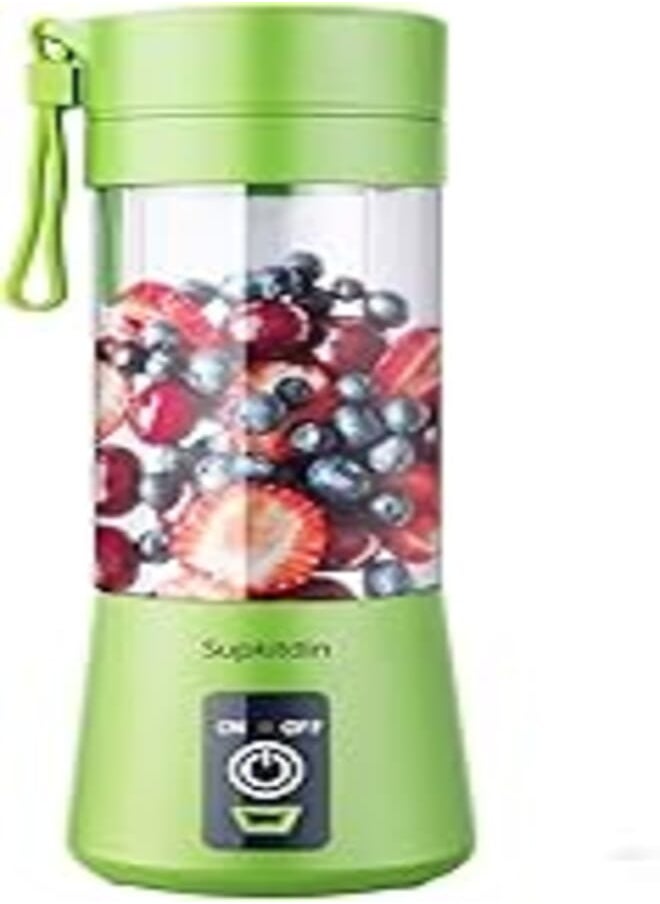 SCIENISH Scienish Electric Fruit Juicer Handheld Smoothie Maker Blender Juice Cup Green 