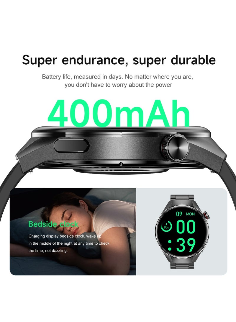 RollsTimi  Men's Smart Watch, 1.75-Inch AMOLED HD Screen, Support Bluetooth Calls, Activity Tracking, Heart Rate Monitoring, Smart Sports Watch, G5PLUS Black - Image 3