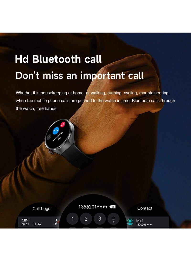 RollsTimi  Men's Smart Watch, 1.75-Inch AMOLED HD Screen, Support Bluetooth Calls, Activity Tracking, Heart Rate Monitoring, Smart Sports Watch, G5PLUS Black - Image 4