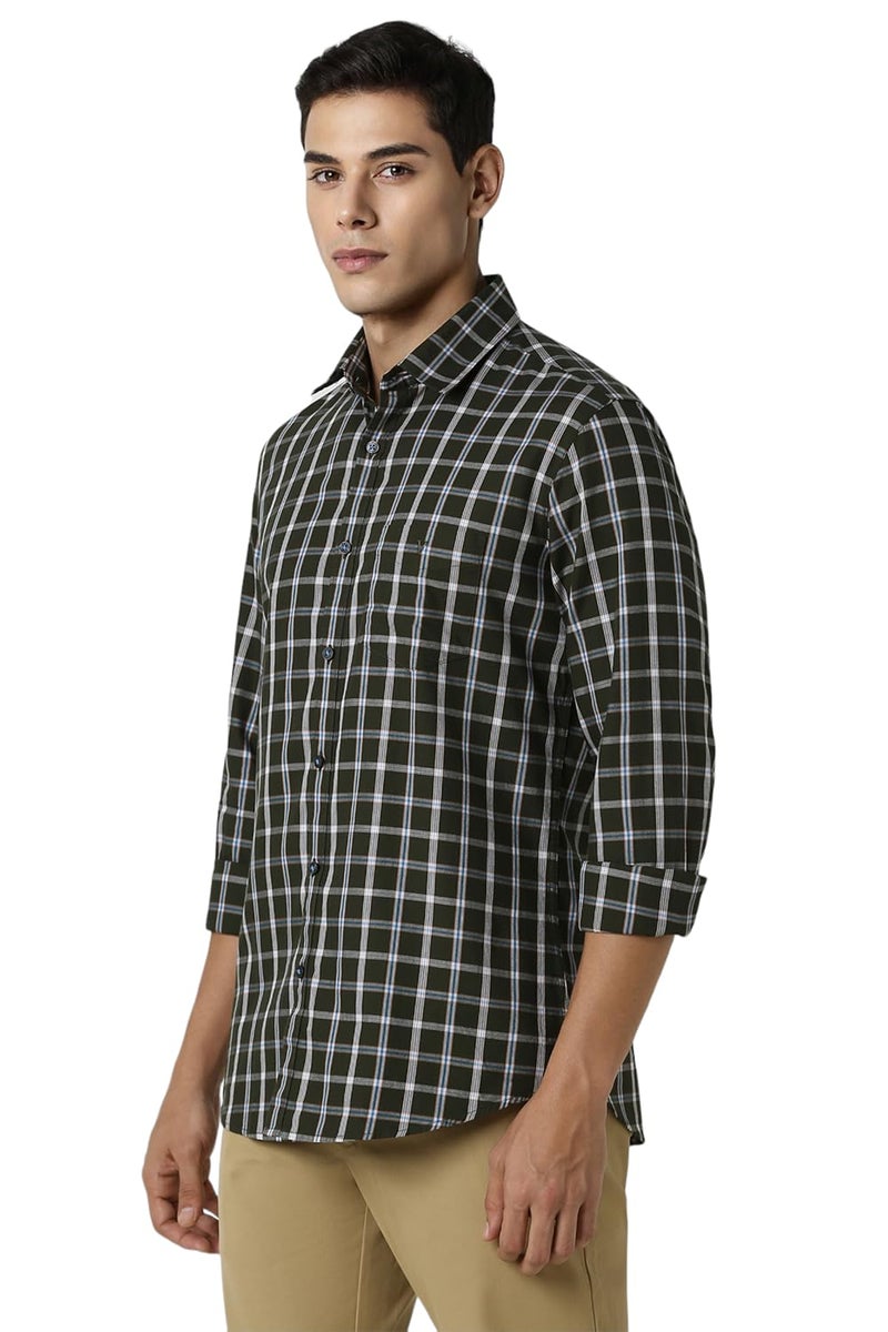 Van Heusen Men's Cotton Slim Fit Shirt (VSSFUSLFN87096_White, 40 - Image 2