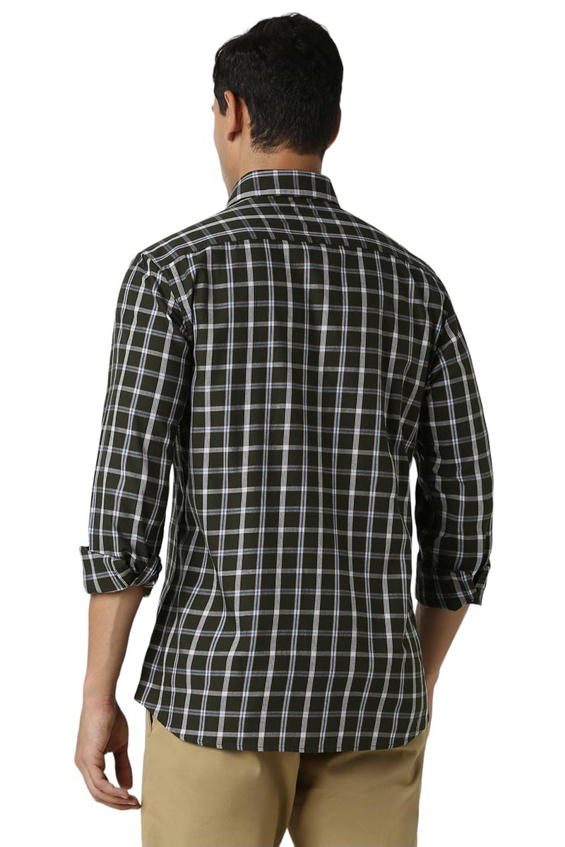 Van Heusen Men's Cotton Slim Fit Shirt (VSSFUSLFN87096_White, 40 - Image 3