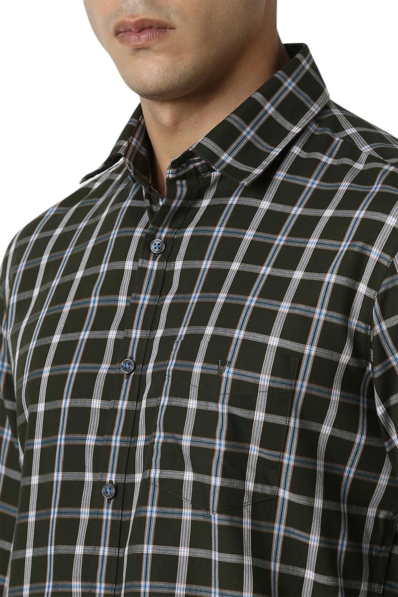 Van Heusen Men's Cotton Slim Fit Shirt (VSSFUSLFN87096_White, 40 - Image 4