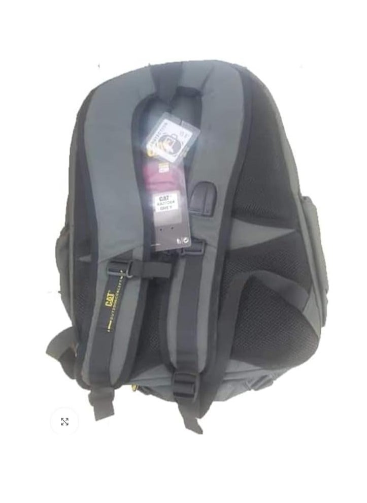 كات - شنطة لاب توب كاتربيلر مزوده بمخرج usb ومخرج هاند فري kh2700 رمادى - Image 1