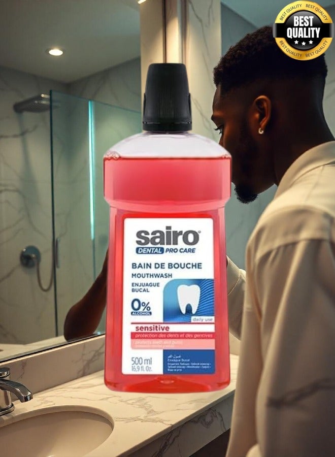 Sairo 9 Pieces Dental Pro Care Mouthwash 0% Alcohol 500ml - Image 2
