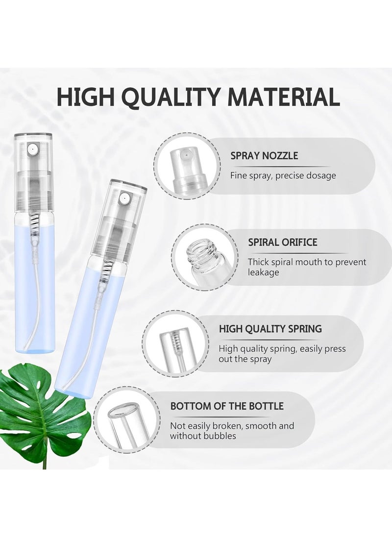 Generic - Mini Spray Bottles 105PCS 5ML Clear Glass Perfume Bottles Refillable Fine Mist Spray Bottles Empty Fragrance Scent Sample Spray Containers Cosmetics Make up Atomizer for Cleaning Travel Essential Oils - Image 1