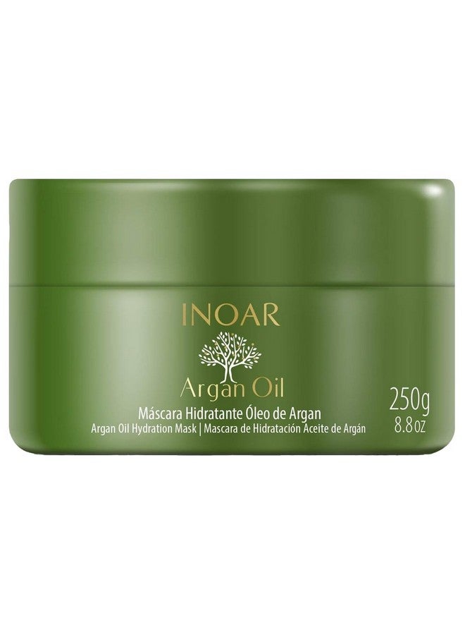 Inoar Argan Oil Hair Mask - Deep Conditioning, Moisturizing, Frizz Control for Curly Hair, Vegan, 8.05 Ounces/240 Milliliters - Image 1