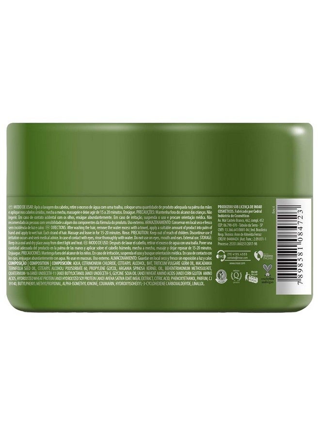 Inoar Argan Oil Hair Mask - Deep Conditioning, Moisturizing, Frizz Control for Curly Hair, Vegan, 8.05 Ounces/240 Milliliters - Image 2
