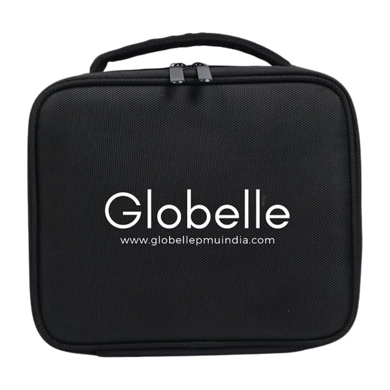GLOBELLE Carry Case for PMU Makeup Portable Organizer with Adjustable Compartments Durable Design Professional Cosmetic Travel Bag for Permanent Makeup Artists Black - Image 1