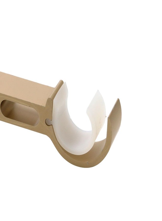 Oedema Curtain Curtain Rod Bracket Gold Hooks for Curtain Rods Double Rod Curtain Brackets for 0.9-inch Drapery Rod Bedroom Bathroom Office Set of 2 - Image 5