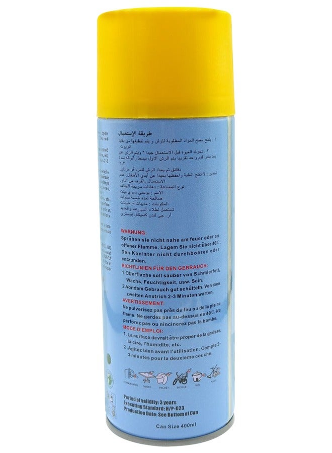 Black Fox Premium Quality Multi Purpose Car Spray Paint Yellow Color 1pcs - Image 2