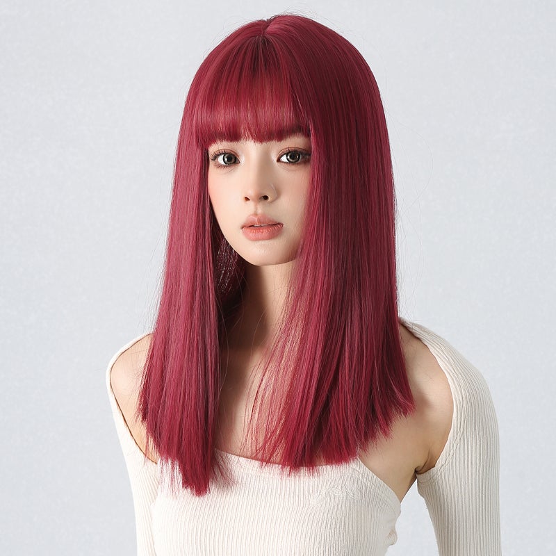 Long Straight Synthetic Wig: Realistic Natural-Like Appearance - Adjustable Breathable Straps for Comfort, Trendy Fashion Wig for Women’s Party Costume Daily Style - Image 1