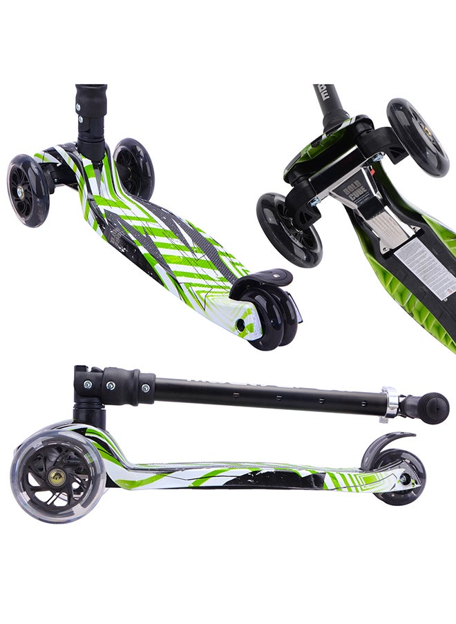 BoldCube 3 Wheel Scooter Big Fold Swift Green, Kids Kick Scooter, Scooter For Kids With Foldable Handlebar And Flash Lights, Suitable For 3 Years+  - Image 4