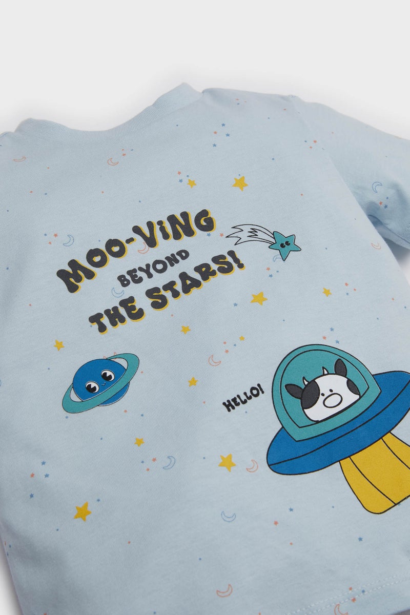 DeFacto Baby Boy 2 piece Regular Fit Knitted Pyjamas  - Image 3
