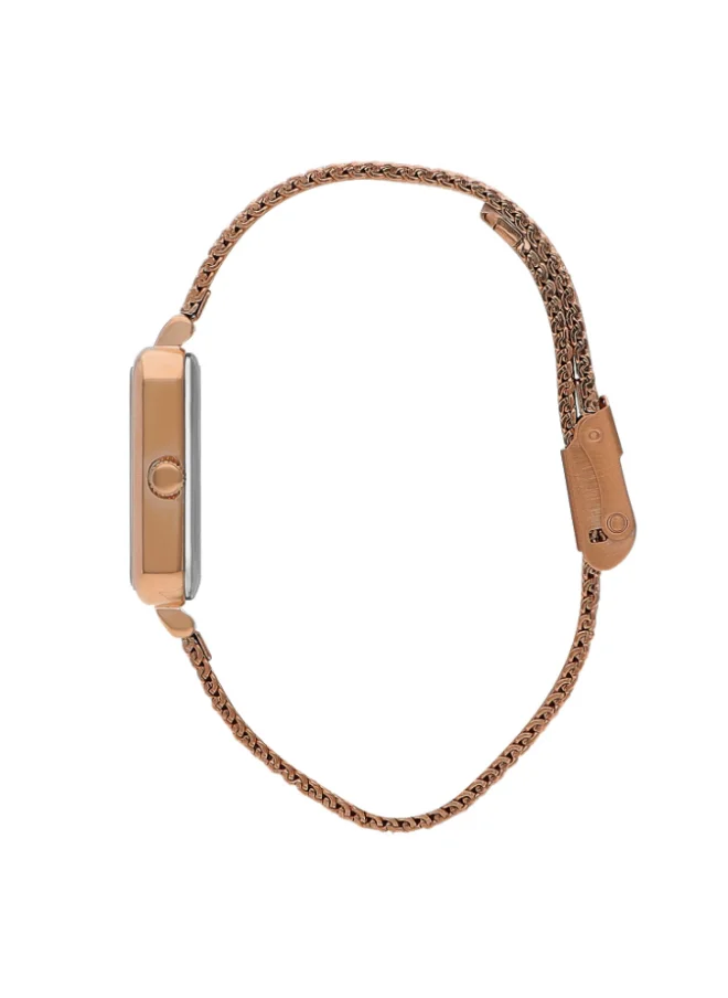 لي كوبر Lee Cooper LC07815.410 Women's Analog Display Watch & Mesh Strap Rose Gold