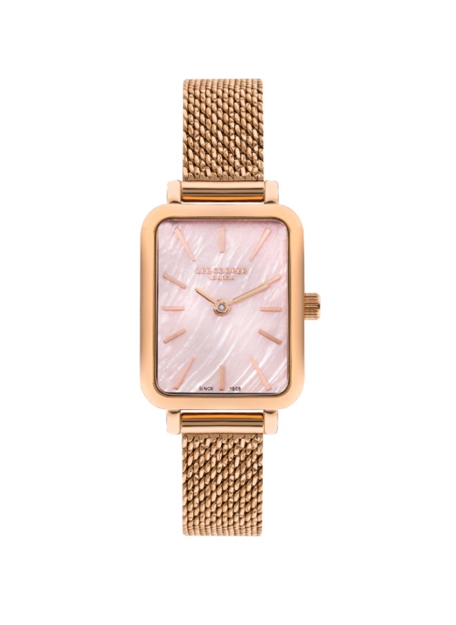 Lee Cooper Lee Cooper LC07815.410 Women's Analog Display Watch & Mesh Strap Rose Gold  - Image 1