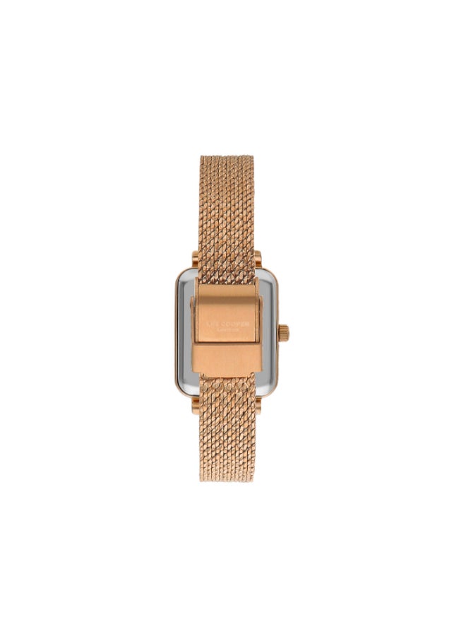 Lee Cooper Lee Cooper LC07815.410 Women's Analog Display Watch & Mesh Strap Rose Gold  - Image 3