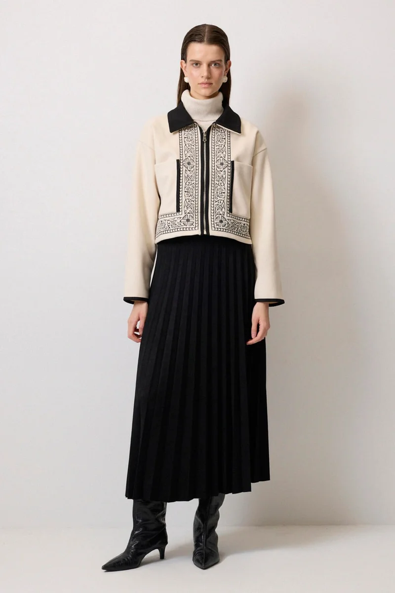 توتشي Embroidered Cashmere Jacket