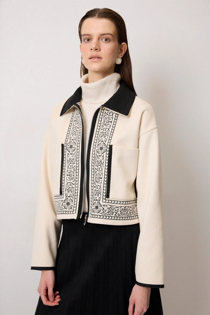 توتشي Embroidered Cashmere Jacket