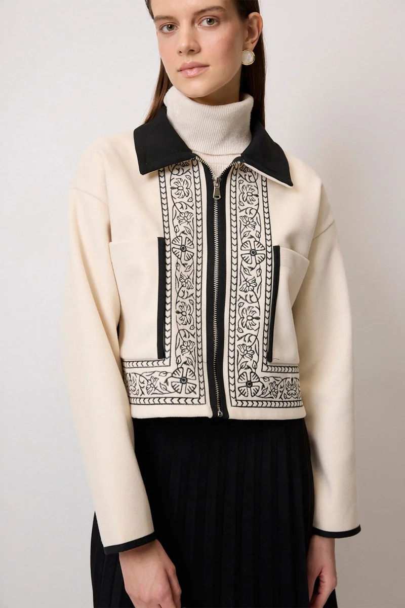 توتشي Embroidered Cashmere Jacket