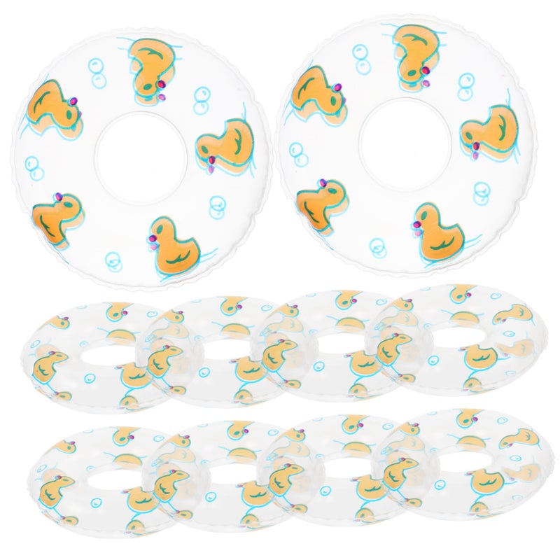 Miniature Swim Rings Decor 10Pcs Tiny Colorful Pool Ornaments For Dollhouse - Image 2