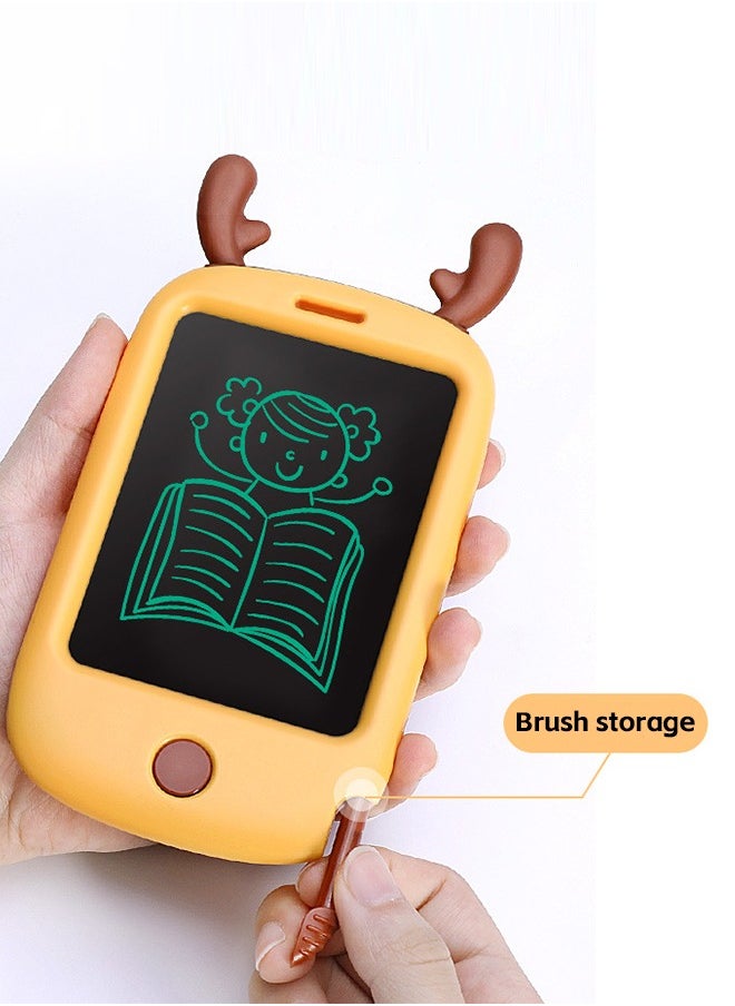 Children LCD Writing Graphics Tablet Electronic Cartoon Graffiti Message Painting Drawing Board 4.4 Inch
