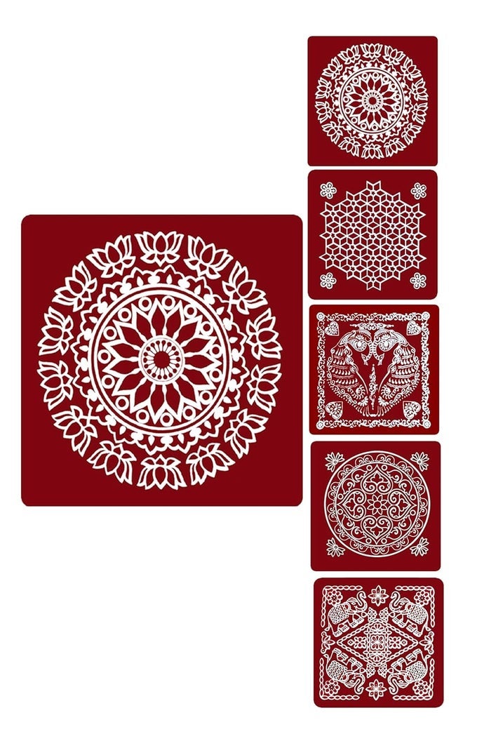 RANGOLI STICKER KOLAM STICKER FOR WALL TILE FLOOR STEEL STICKERMODELMB1MS5