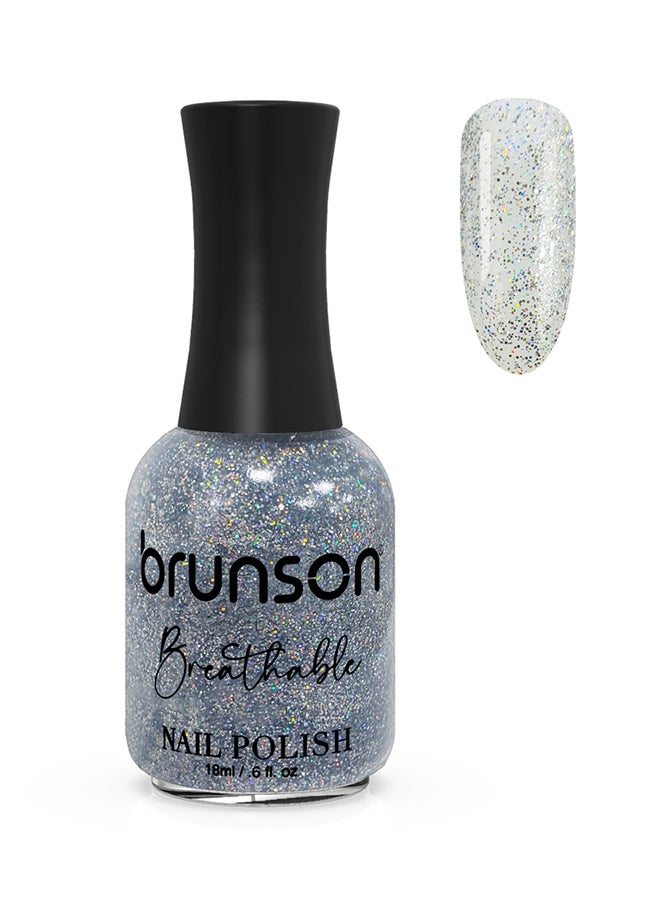 brunson طلاء أظافر قابل للتنفس طلاء أظافر حلال مناسب للوضوء سريع الجفاف نباتي طويل الأمد وسهل التقشير 18 مل BH349