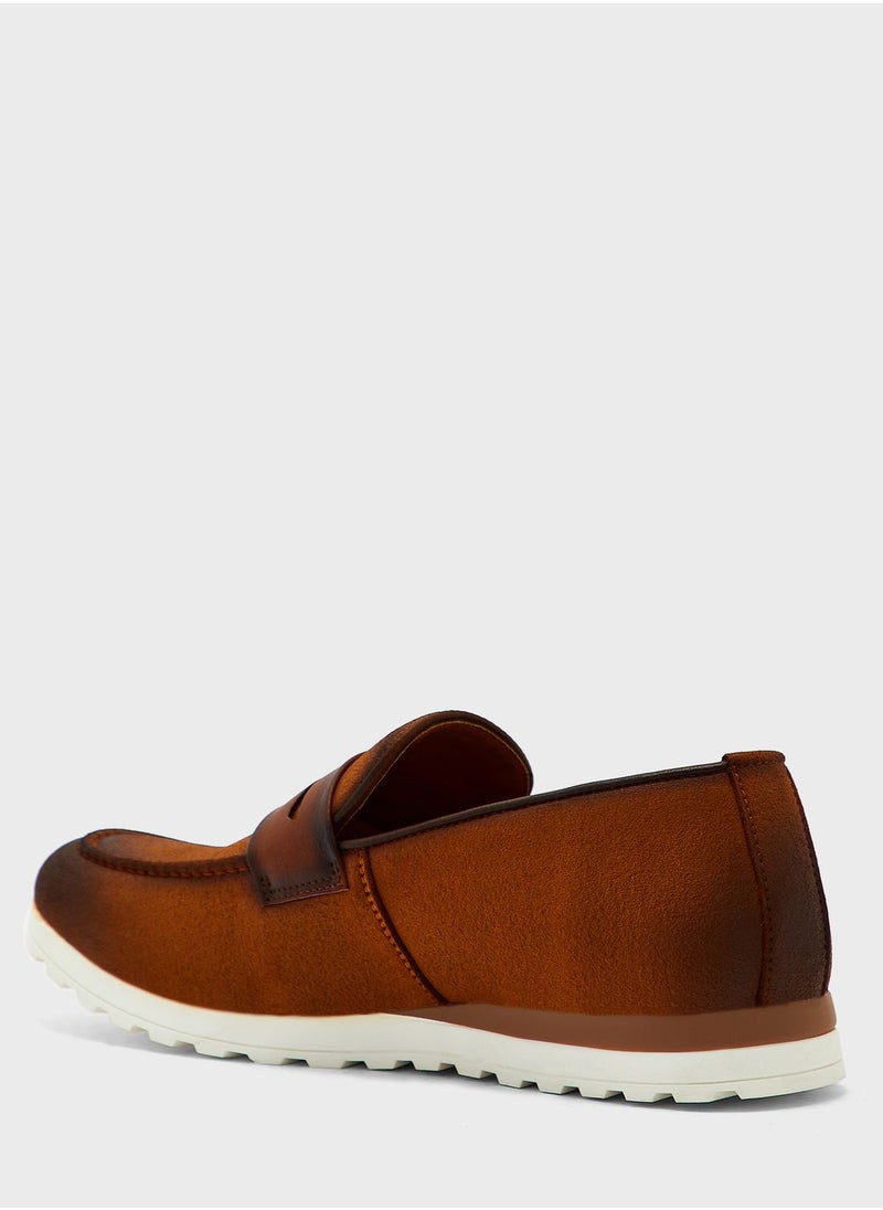 Robert Wood - Suede Casual Slip Ons - Image 1