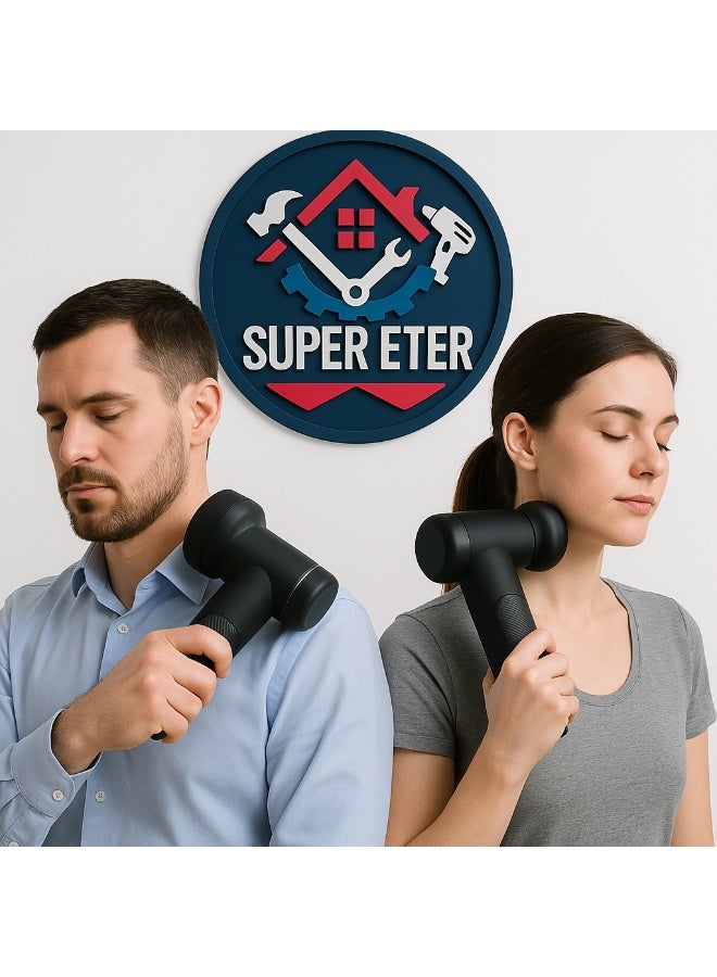 سوبر  ايتير جهاز تدليك عميق من SUPER ETER – لون أسود / رصاصي – موديل 10006384 – 5 رؤوس علاجية – قدرة 30 واط – شحن Type-C – تصميم محمول احترافي - Image 5