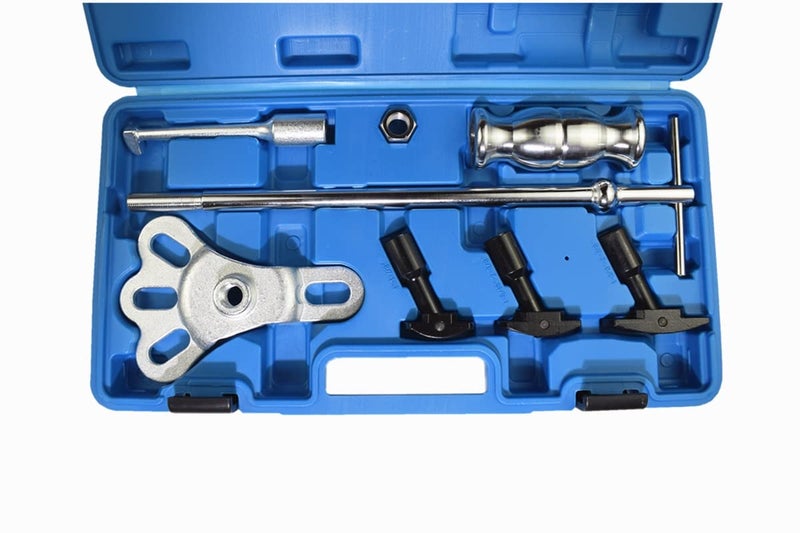 Alltooetools Rear Axle Bearing Remove Puller Tool Kit Bearing Remover Set with Slide Hammer Yoke and 3 Adapters, 1" to 2-7/8" IDs - Image 2
