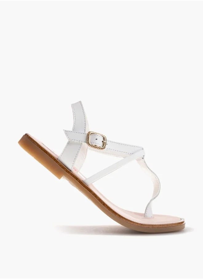 Pablosky Girls Strap Sandals With Buckle Closure