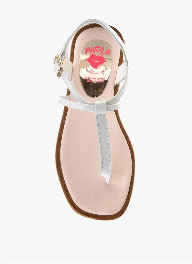 Pablosky Girls Strap Sandals With Buckle Closure