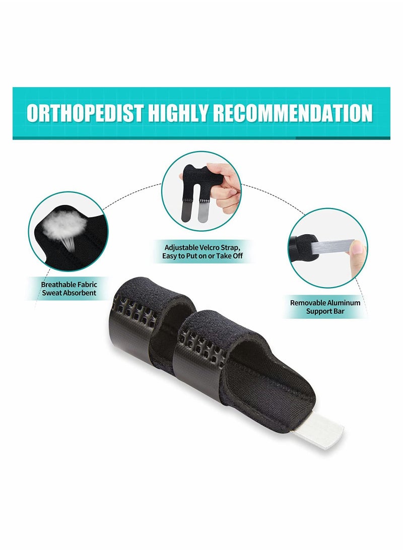 Excefore - Trigger Finger Splints 3Pcs Trigger Finger Brace Finger Straightener Finger Support, Finger Splint for All Fingers - Image 1