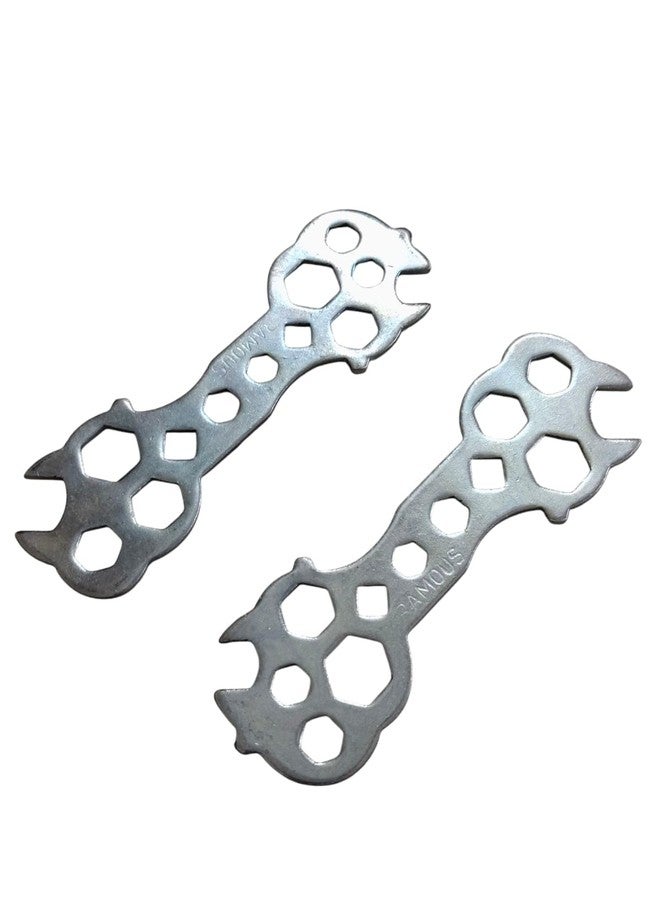 CYIDER 7mm to 17mm Multi Size Wrench Tool | Universal Hex Spanner Multi Tool | Stainless Steel Cycle Repair & Multipurpose Tool | Compact Pocket Wrench for Nuts & Bolts - Image 5