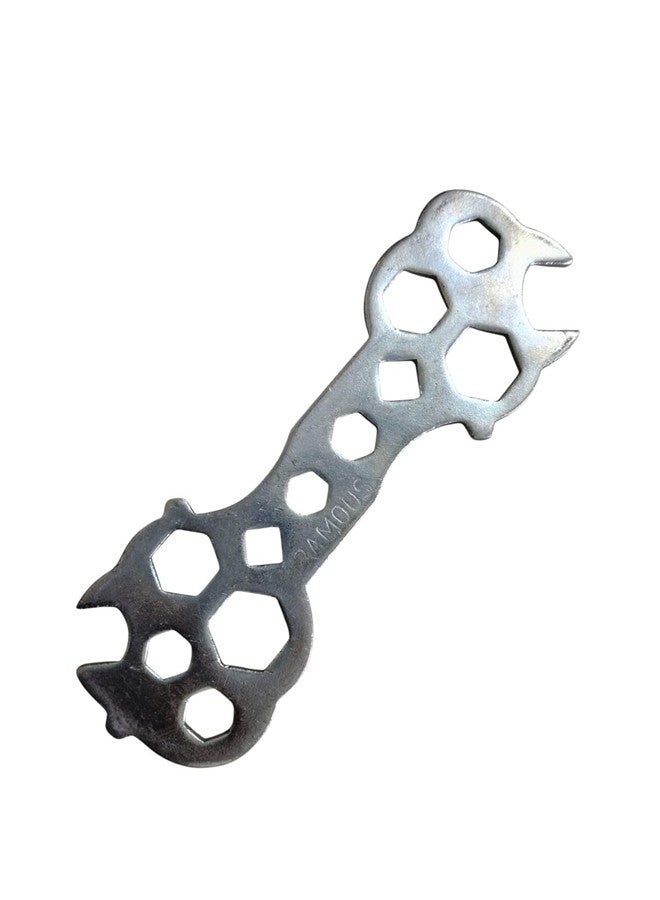 CYIDER 7mm to 17mm Multi Size Wrench Tool | Universal Hex Spanner Multi Tool | Stainless Steel Cycle Repair & Multipurpose Tool | Compact Pocket Wrench for Nuts & Bolts - Image 1