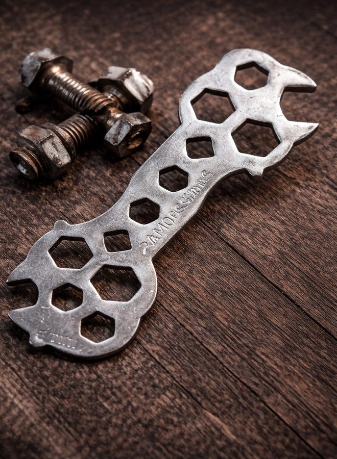 CYIDER 7mm to 17mm Multi Size Wrench Tool | Universal Hex Spanner Multi Tool | Stainless Steel Cycle Repair & Multipurpose Tool | Compact Pocket Wrench for Nuts & Bolts - Image 2