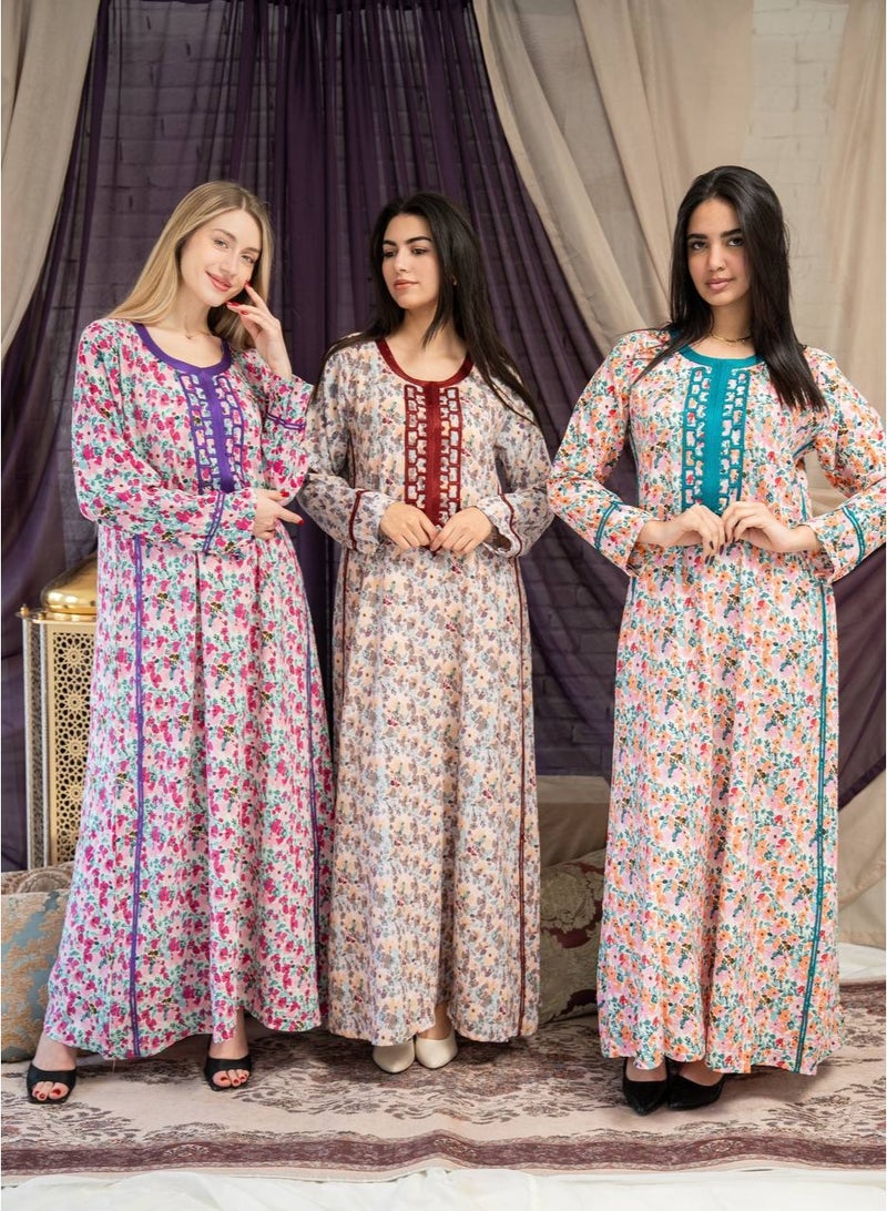 افندينا  جلابية فخمة وأنيقة بنعومة التفاصيل SM - 21 - Image 3