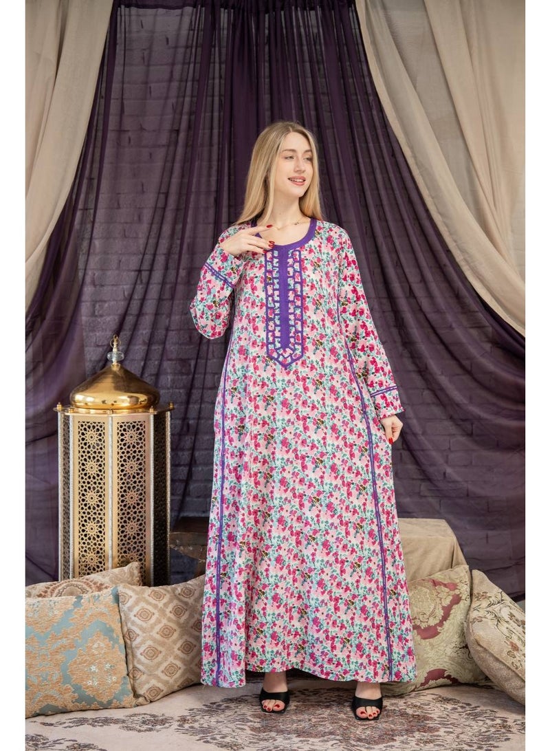 افندينا  جلابية فخمة وأنيقة بنعومة التفاصيل SM - 21 - Image 2