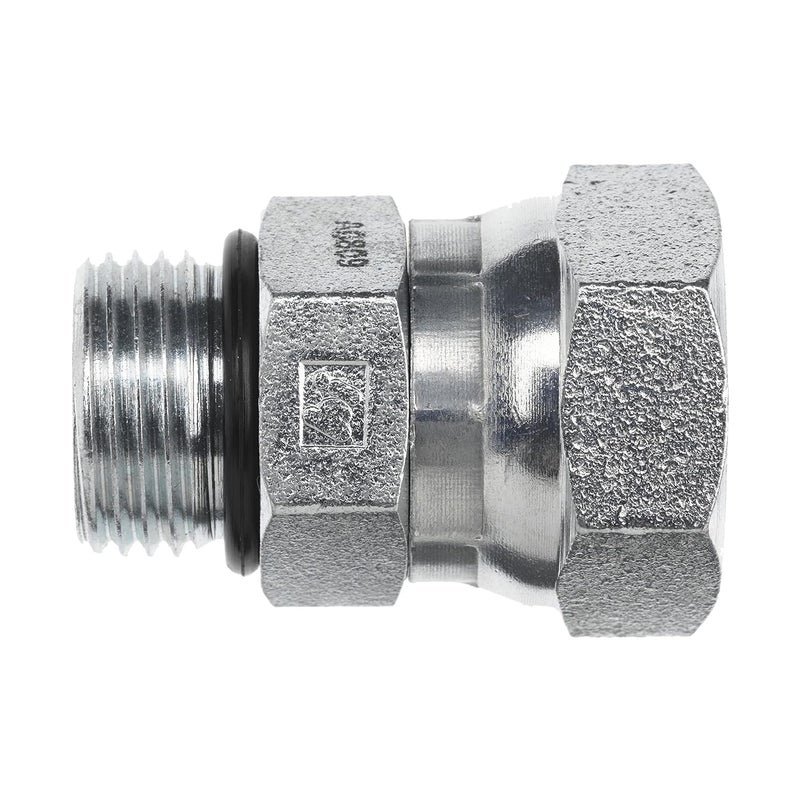 AF 6900-06-06 Hydraulic Adapter 3/8" Male BOSS X 3/8" Female Pipe Swivel Carbon Steel - Image 1