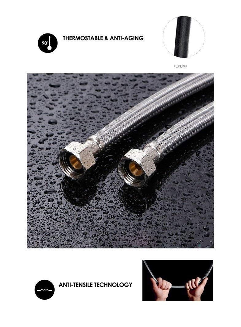 Mawson Ultra Flexible Tube SS geyser connection pipe 24 Inch long set of2 - Image 3