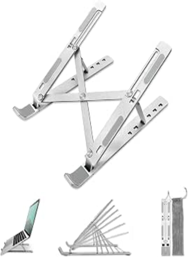 Generic Adjustable aluminum laptop stand (10-15.6, silver)