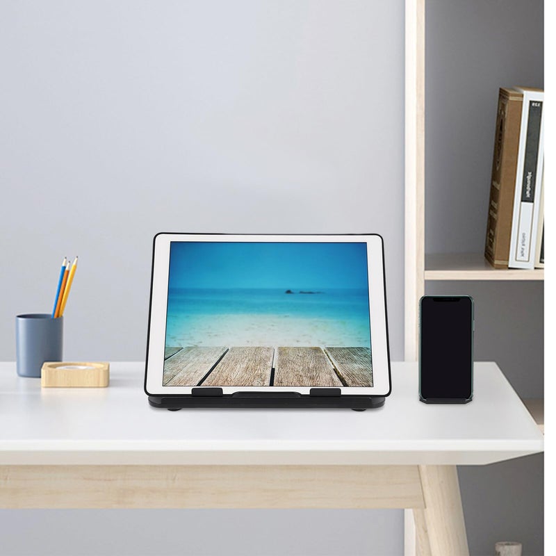 Portable Folding Adjustable Laptop Stand with Cooling Vent Height Riser for Desk Office and Travel Black - Image 5