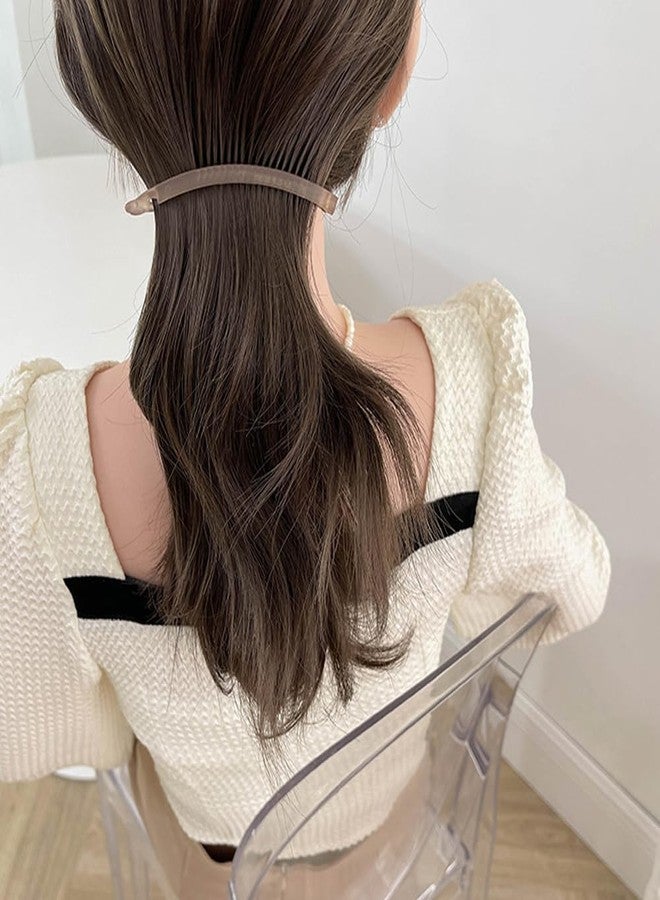 Arvintas 8 PCS Small Banana Clips Hair for Thin Fine Hair Matte Banana Hair Clips for Women Strong Holder Cute Non-slip Ponytail Bun Holder Hair Accessories for Women Girls - Image 5
