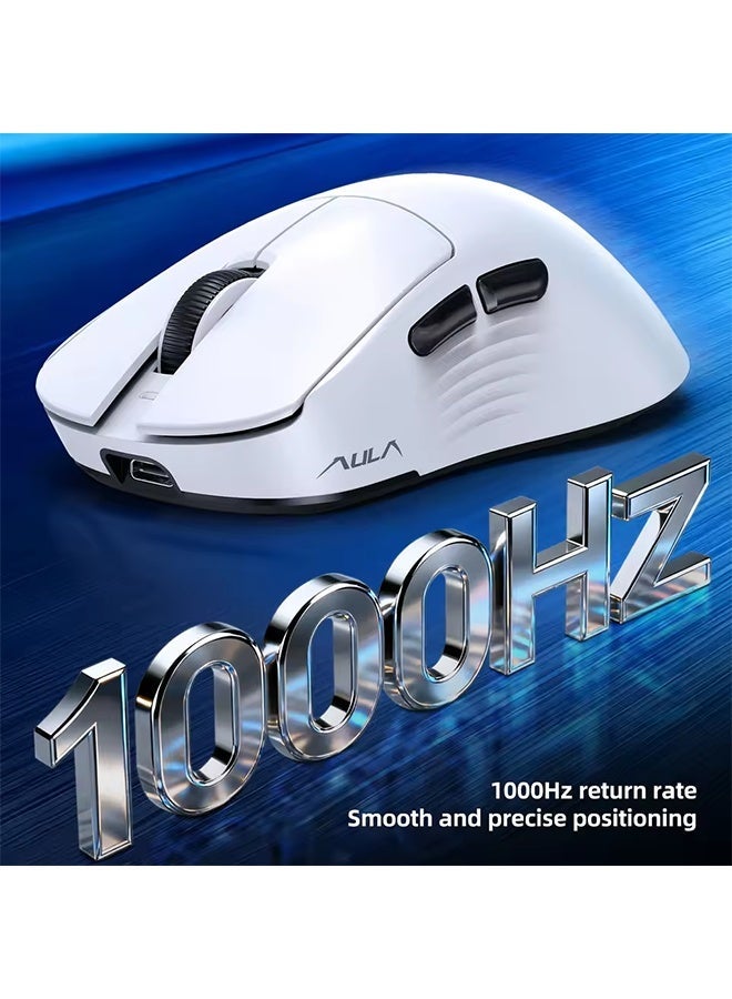 AULA SC610 Pro Wireless Gaming Mouse PAW3395 26000DPI RGB Charging Dock 3-Mode Bluetooth/2.4G/USB-C Ergonomic E-sports Mouse - Image 5