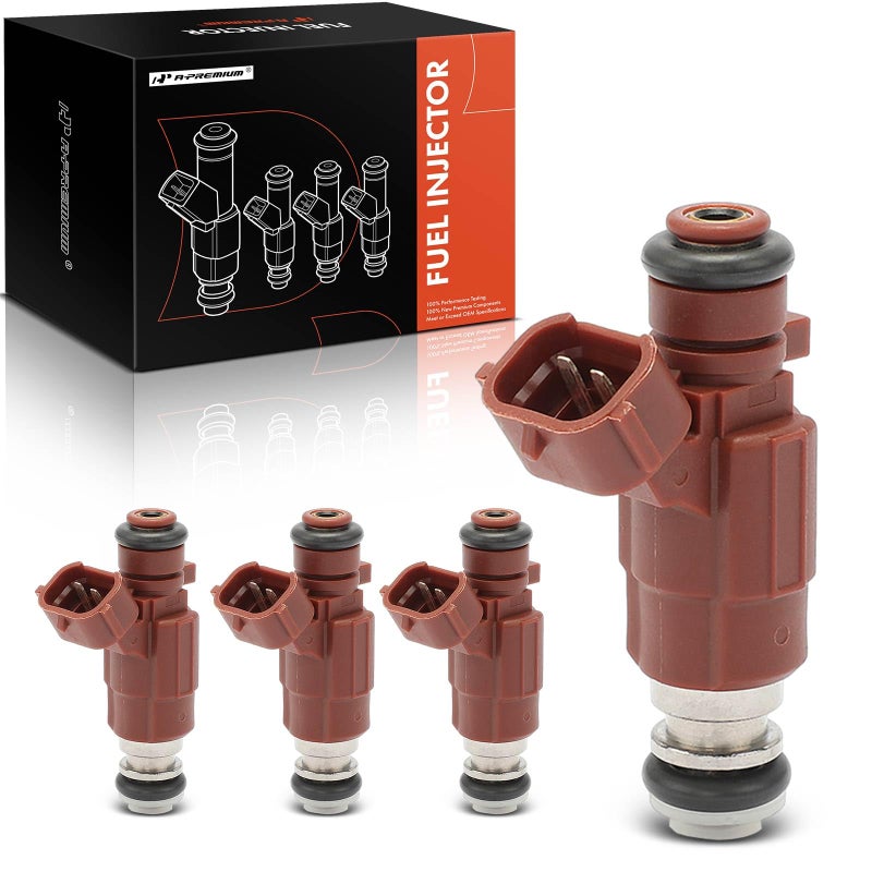 APremium Fuel Injectors Compatible with Nissan Sentra CA 20012002 L4 18L Gas Sedan Set of 4 Replace 166005L300