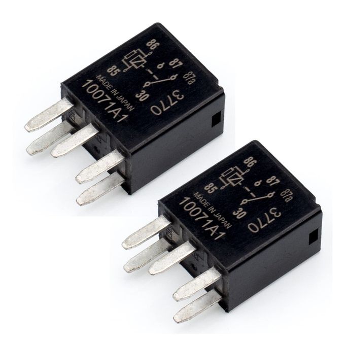 HOPUT 2pcs G8VRH1C7TRDC12 Power Relay 12vdc 278002822 7866 D1780C 3011CCR1U01 GM Original Equipment Black MultiPurpose Relay Fuel Pump Relay