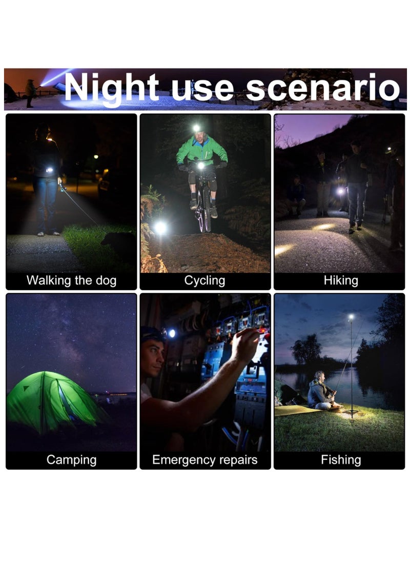 Cob Keychain Work Light, 5 Modes, 90° Foldable Lamp, 2 Pcs Upgrade 1000 Lumens Rechargeable Mini Flashlight with Bottle Opener Magnet for Outdoor Camping Fishing Hiking, Gifts to My Man  - Image 5