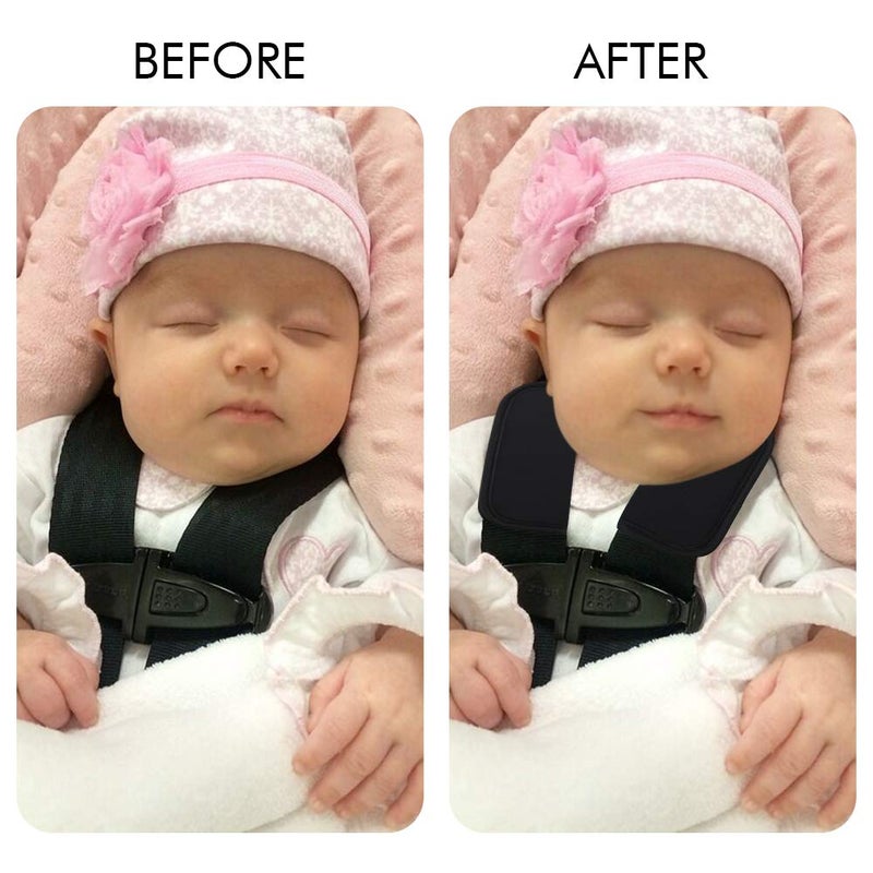 Accmor Car Seat Straps Shoulder Pads Suit, Stroller Belt Covers for Baby Kids,Car Seat Strap Covers for Car Seats, Pushchair, Stroller Belts - Image 5