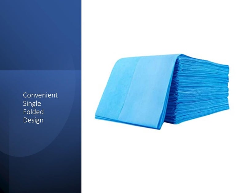 gypsy inc Gypsy 20 Pcs NonWoven Disposable Bedsheet 32x 72 Inch Medical Blue Massage Table Sheet Protector Elderly Care Patients Clinics Hospitals Thick Breathable Waterproof Oilproof Bed Cover - Image 4